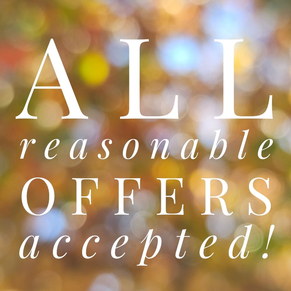 All reasonable offers accepted!